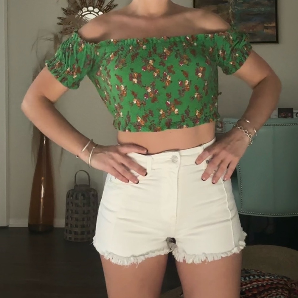 Cropped Flower Top